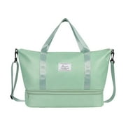 Jacenvly Bags Women Clearance Foldable Shoe Compartment Travel Bag Short Distance Travel Storage Bag Hangable Luggage Bag Business Travel Bag