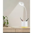 thumbnail image 1 of Jacenvly LED Smart Feel Dimming Bedside Table Lamp With Pen Holder, Student Eye Protection Study Lamp, Suitable For Bedrooms And Dormitories Led Lights for Bedroom Items, 1 of 9