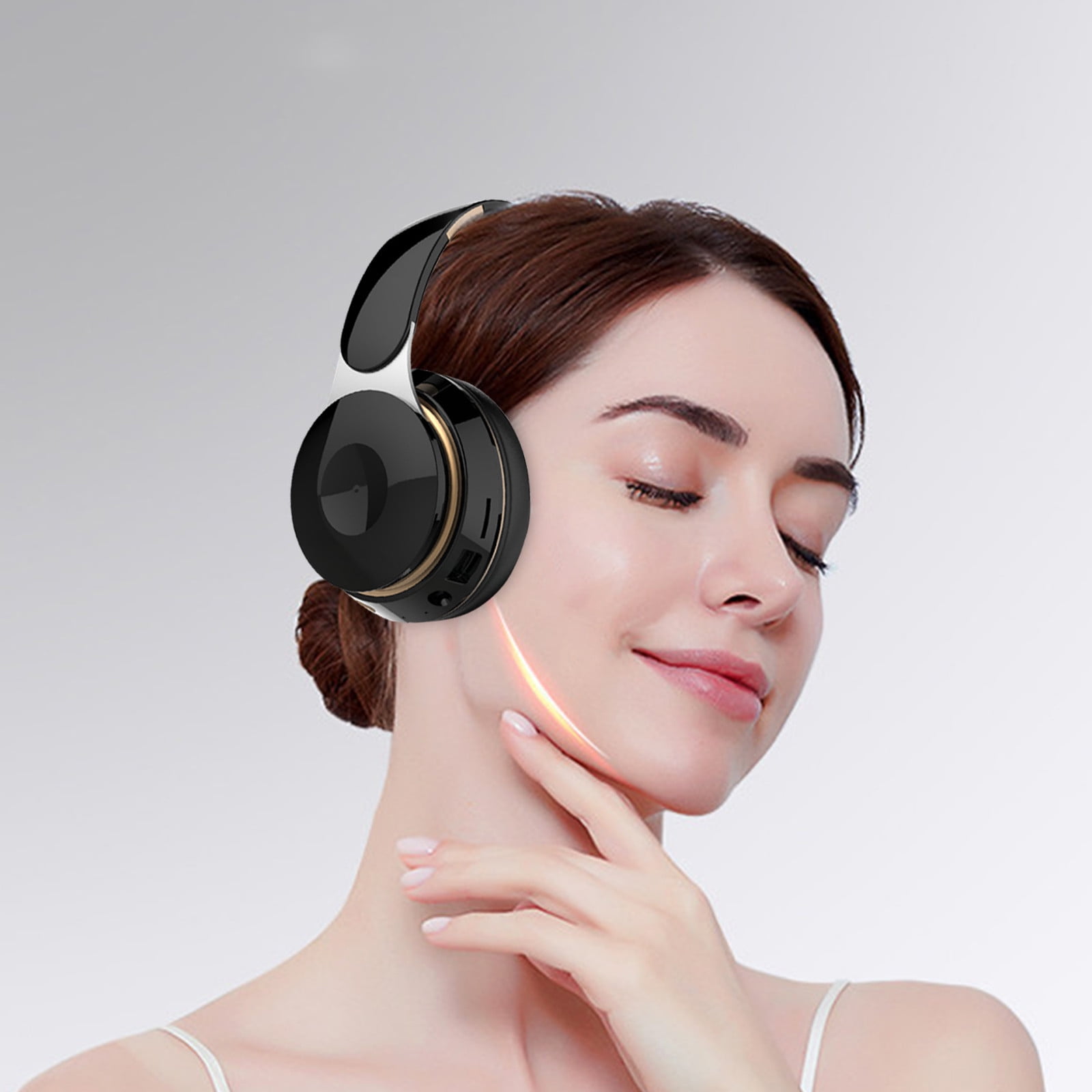 RKSTN Bluetooth Headphones Over-Ear,Foldable Wireless And Wired Stereo Headset Micro TF,FM For