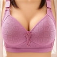 thumbnail image 1 of Jacenvly Wireless Bras for Women Support Comfortable Breathable Bra Underwear No Rims, 1 of 7