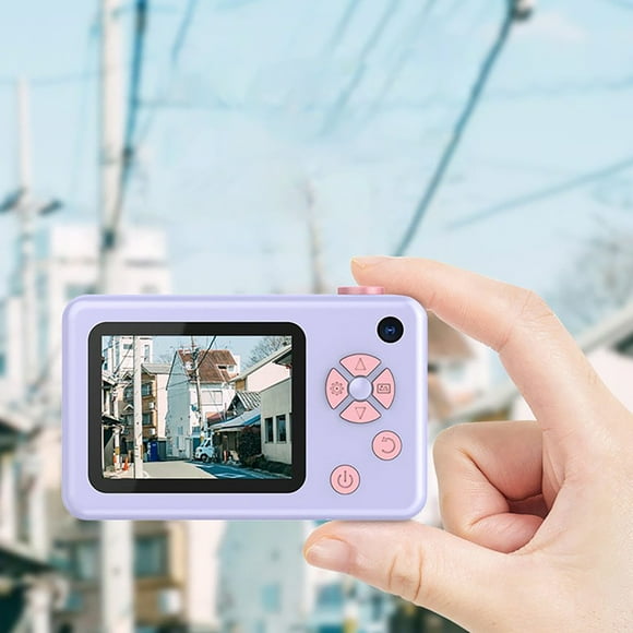 Jacenvly Camera Festival Children's Flash, Front Rear Dual Lens Selfie Video Digital Children's Student Trend Fashion Small SLR Video MP3 White Elephant Gifts Digital Camera Cheap Items