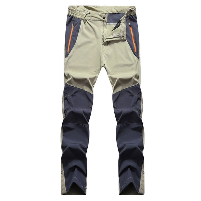 Jacenvly Cargo Pants for Men Clearance Long Mid Waisted Zipper