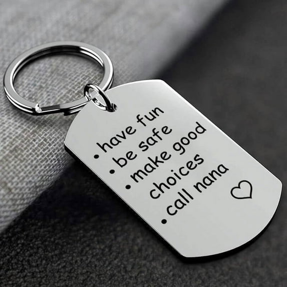 Jacenvly Chinese New Year Decorations 2024 Be Safe Make Good Choices And Call Your Grandma/Grandpa Keychain Home Decor F