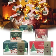 Jacenvly Christmas Lights Clearance Merry Christmas Surprise Box Gift Box Creating Most Surprising Gift Red Envelope Bouncing Romantic Gift Box Home Decor