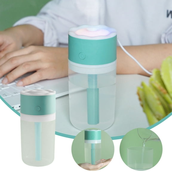 Jacenvly Christmas Lights Indoor 300Ml Usb Car Humidifier Small Home Desktop Mini Humidifier Aromatherapy Machine Office Purifier with Small Night Light Christmas Decorations