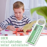 Jacenvly Christmas Ornaments Clearance 3-In-1 10Cm Solar Ruler Calculator Multifunctional Large Display Screen Mini Solar Card Ruler Calculator Living Room Decor