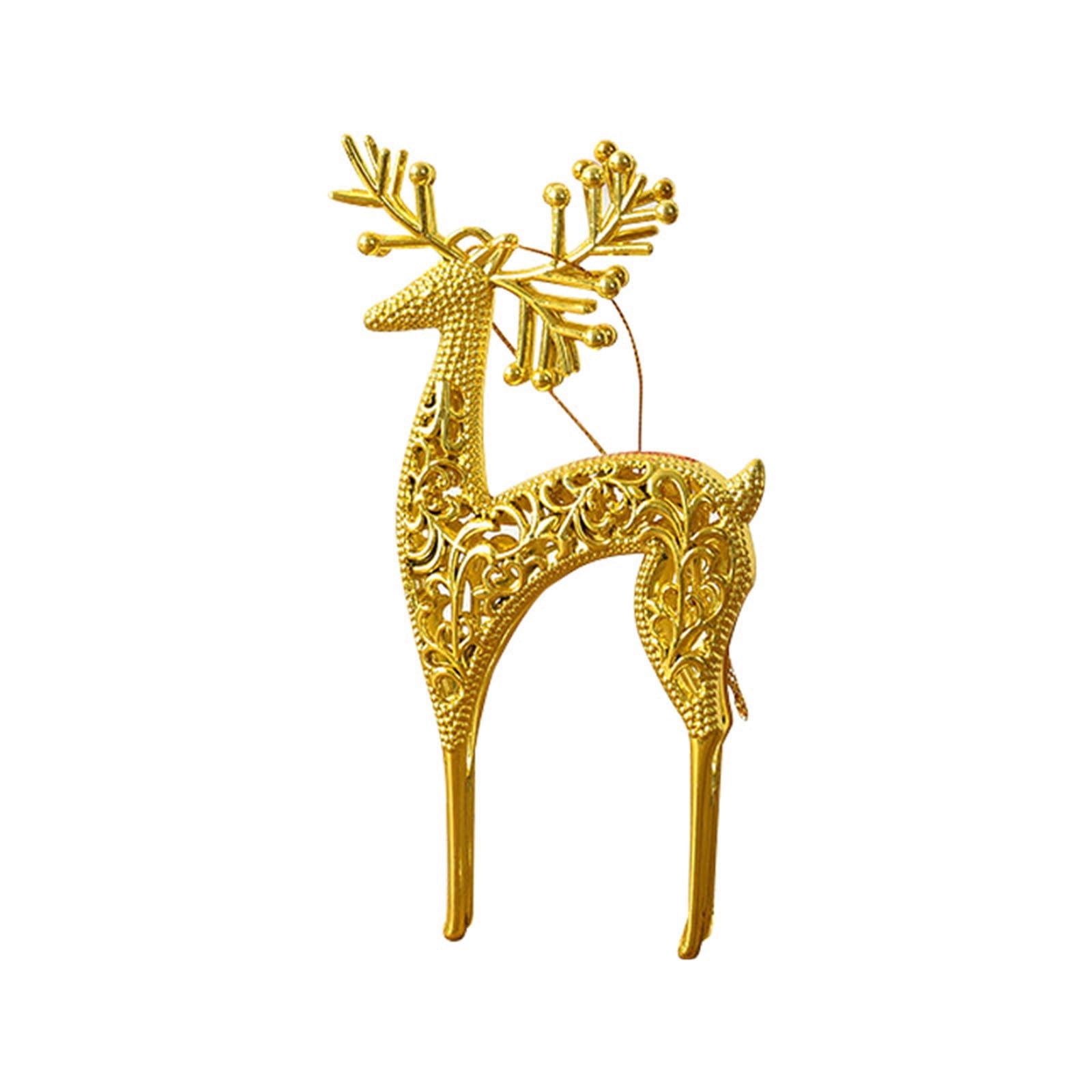 Jacenvly Christmas Party Decorations Clearance Christmas Fawn Christmas Pendant New Hollow Fawn