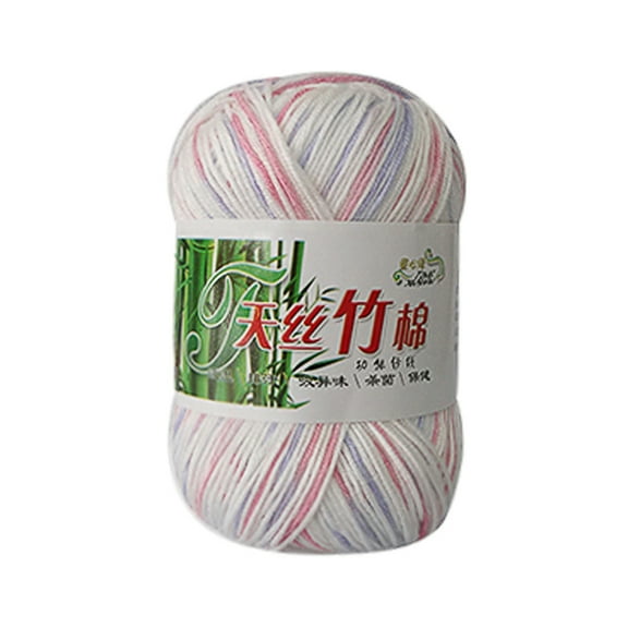 Jacenvly Christmas Tree Decorations New Cotton Warm Soft Natural Knitting Crochet Knitwear Wool Yarn 50G J