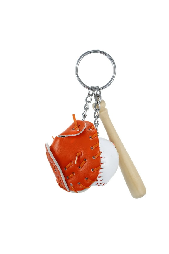 2024 New Mini Baseball Glove Set Keychain Baseball Keychain Bag Pendant Baseball Pendant Fashion Car Ornament Easter Decorations