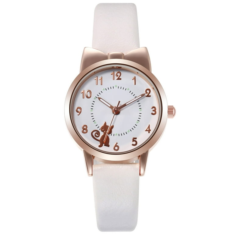 Jacenvly Clearance 2024 New Sleek Fashion with Leather Band Dial Women'S  Quartz Watch Gift Watch Cool 