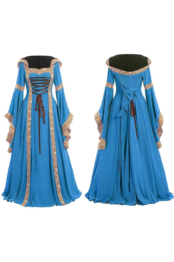 Elegant Party Dresses for Women Renaissance Ladies Festival Midevil Gothic Gown Prom