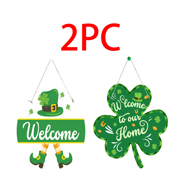 Jacenvly Home Decor St Patricks Day Welcome Door Sign St Patricks Day Door Decorations Saint Patricks Day Decorations for The Home- St Patricks Day Door Hanger Cottages St Patrick