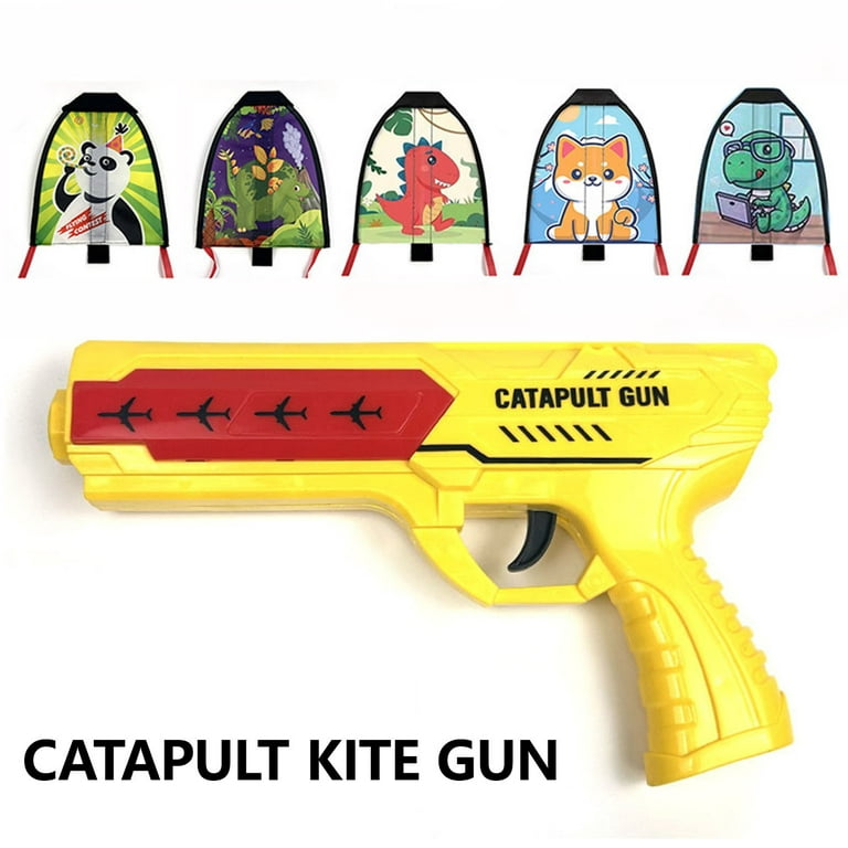 Kite Launcher Toys Catapult Kite Toy, Kids Kite Launcher With Kite Toy Set,  Funny Beach Kite Toy Outdoor Toys For Kids, Catapult Kite Toy Gun, Launche