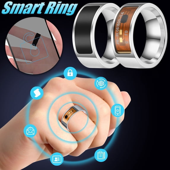 Jacenvly Mother's Day Nfc Mobile Phone Smart Stainless Steel Wireless Radio Frequency Communication Water Resistance Jewelry
