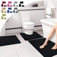 thumbnail image 1 of Jacenvly Fall Decorations for Home Memory Foam Bath Mat 3 Set Bathroom Rugs for 3 Pcs Toilet Mats Universal Soft Comfortable Water Absorption Non-Slip Thick Machine Washable Easier To Dry Dark, 1 of 7