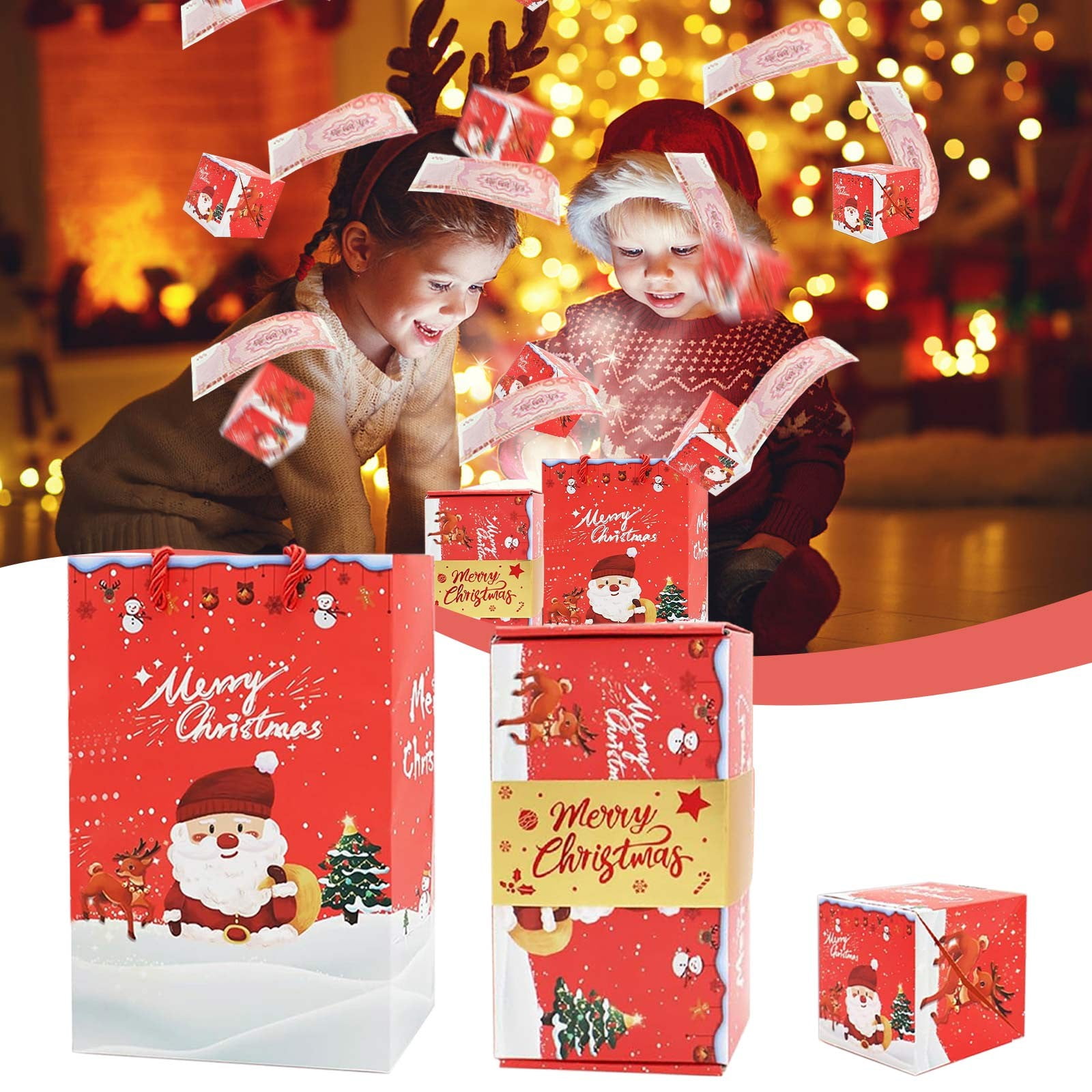 Jacenvly Fall Decorations for Home Merry Christmas Surprise Box Gift ...