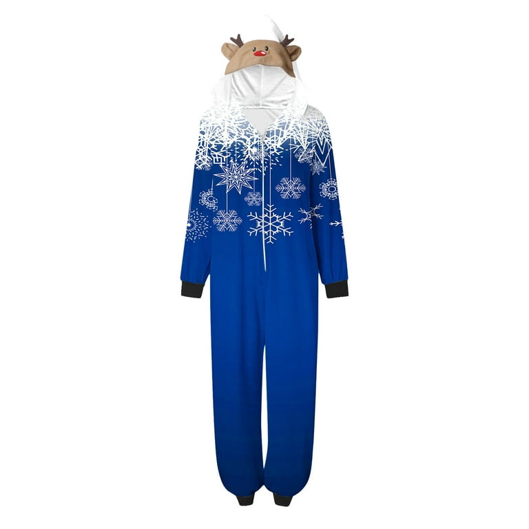 Jacenvly Family Christmas Pajamas Clearance Long Sleeve Snowflake