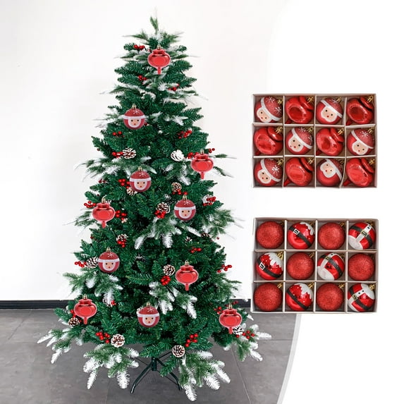 Jacenvly Grinch Christmas Decorations Christmas Ball Ornaments Tree Decorations Christmas Bulbs Ornaments for Christmas Tree Ornaments Tree Skirt Home Party Holiday Decor Christmas Gifts