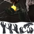 thumbnail image 1 of Jacenvly Halloween Decorations Halloween Decorations Indoor Wall Mounted Creepy Reaching Hands with Lighted Candles Hand Horror Decorations Goth Gothic Hanging Wall Art Home Bathroom Decor, 1 of 5