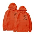 thumbnail image 1 of Jacenvly Matching Hoodies for Couples Clearance Long Sleeve Shirts Heart Pattern Hooded Loose Casual Valentine'S Day Printed Hooded Plush Hoodie Top Hooded Hoodie Orange, 1 of 4