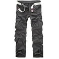 thumbnail image 1 of Jacenvly Men'S Pants Long Cargo Pants Mid Waisted Pocket Plain Trousers for Men Fashion Casual Cotton Multi-Pocket Outdoors Work Trouser Cargo Pants, 1 of 2
