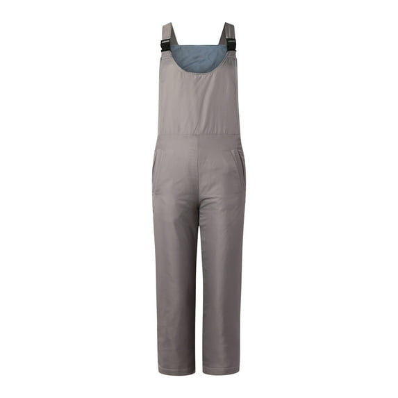 Jacenvly Mens Jogger Pants Solid High Waisted Long Sweatpants Women'S Insulated Overalls Color Pocket Suspenders Jumpsuit Pants Ski Pants Gray Trousers for Men