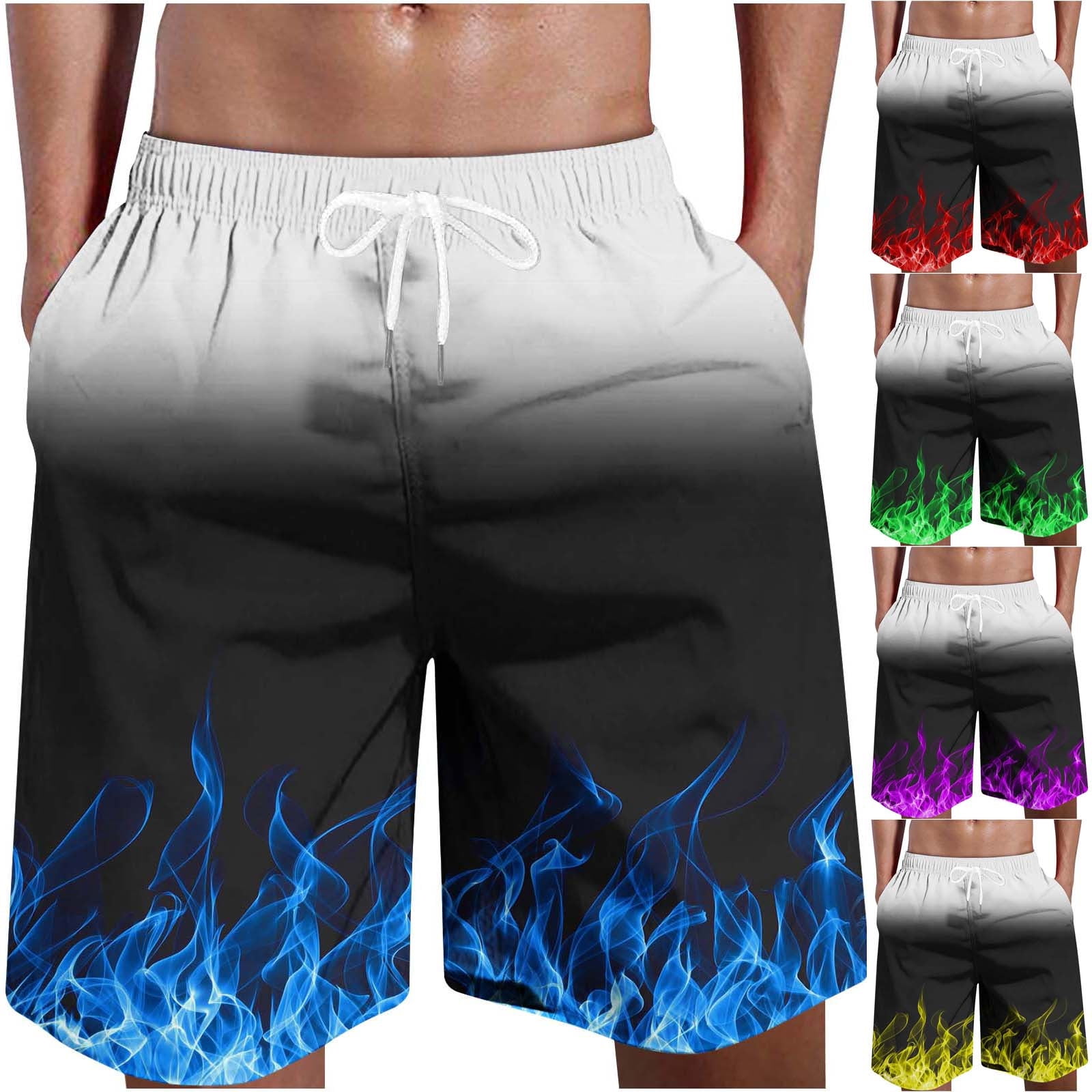 Jacenvly Mens Shorts Multicolor Casual Board Shorts for Men Swimming ...