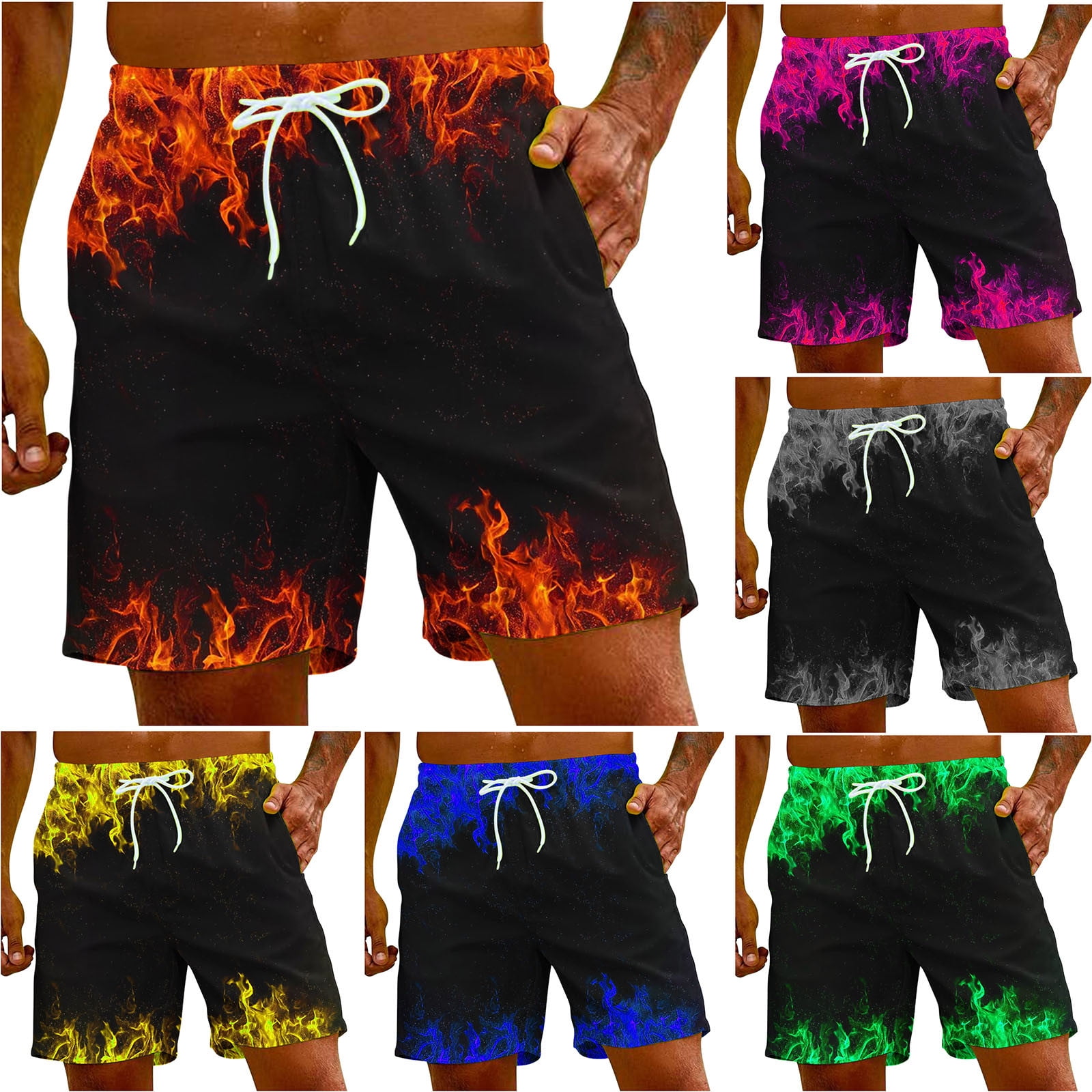 Freshvent Men's Mane Crew Graphic Board Shorts main image 1