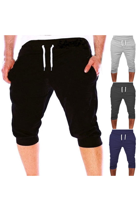 Mens Swim Trunks Solid New Style Beach Pants for Men Drawstring Soft Satiny Summer Men Gym Workout Jogging Middle Pants Fit Elastic Casual Sportswear Dark Gray