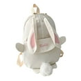 thumbnail image 1 of Jacenvly Mini Backpack Women Solid Color Small Backpack Schoolbag Lightweight Student Schoolbag Personalized Bunny Backpack, 1 of 3