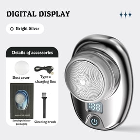 Jacenvly Mini Shaver Portable Electric Shaver, Pocket Size Shaver Wet and Dry Razor, Mini Shaver Portable Electric Shaver for Men, Suitable for Home, car, Travel, Shaving Birthday Gifts for Women