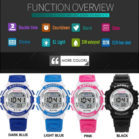 Jacenvly Mother's Day Digital Led Sports Watch Alarm Date Watch Gift Mother's Day Gifts For Wome/Men/Mom/ Teens
