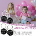 thumbnail image 1 of Jacenvly Mother's Day Diy To My Daughter Black Stainless Steel Last Name 26 Letter Keychain 2.5Cm Mother's Day Decoration Mother's Day Gifts For Wome/Men, 1 of 4
