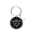 thumbnail image 1 of Jacenvly Mother's Day Diy To My Daughter Black Stainless Steel Last Name 26 Letter Keychain 2.5Cm Mother's Day Decoration Mother's Day Gifts For Wome/Men, 1 of 4