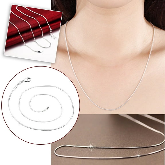 Jacenvly Mother's Day Fashion Men And Women Necklace Accessories Snake Chains Necklace Mother's Day Gifts For Wome/Men/Mom/Teens