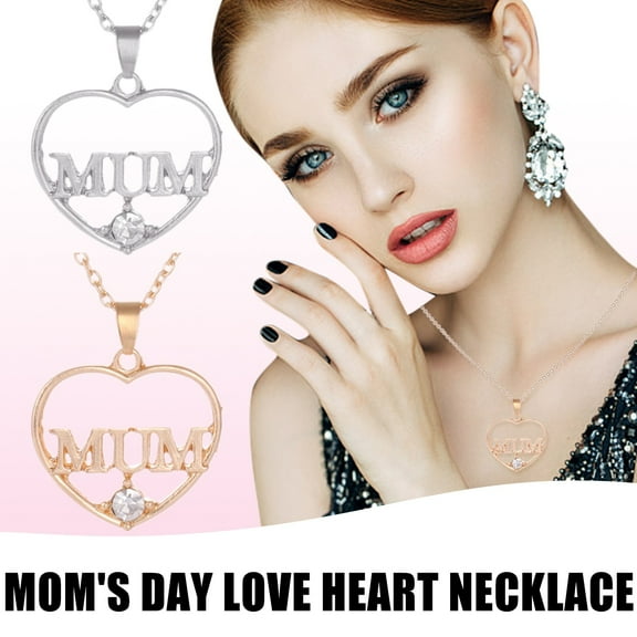 Jacenvly Mother's Day Gifts For Women Set With Rhinestones Mom Necklace Birthday Mother Day Mother's Day Gifts For Wome/Men/Mom/ Teens