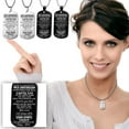 thumbnail image 1 of Jacenvly Mother's Day Stainless Steel Jewelry For My Son'S Military Necklace Stainless Steel Lettering Gift Mother's Day Decoration Mother's Day Gifts For Wome/Men, 1 of 5