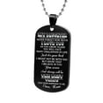 thumbnail image 1 of Jacenvly Mother's Day Stainless Steel Jewelry For My Son'S Military Necklace Stainless Steel Lettering Gift Mother's Day Decoration Mother's Day Gifts For Wome/Men, 1 of 5
