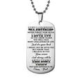 thumbnail image 1 of Jacenvly Mother's Day Stainless Steel Jewelry For My Son'S Military Necklace Stainless Steel Lettering Gift Mother's Day Decoration Mother's Day Gifts For Wome/Men, 1 of 5