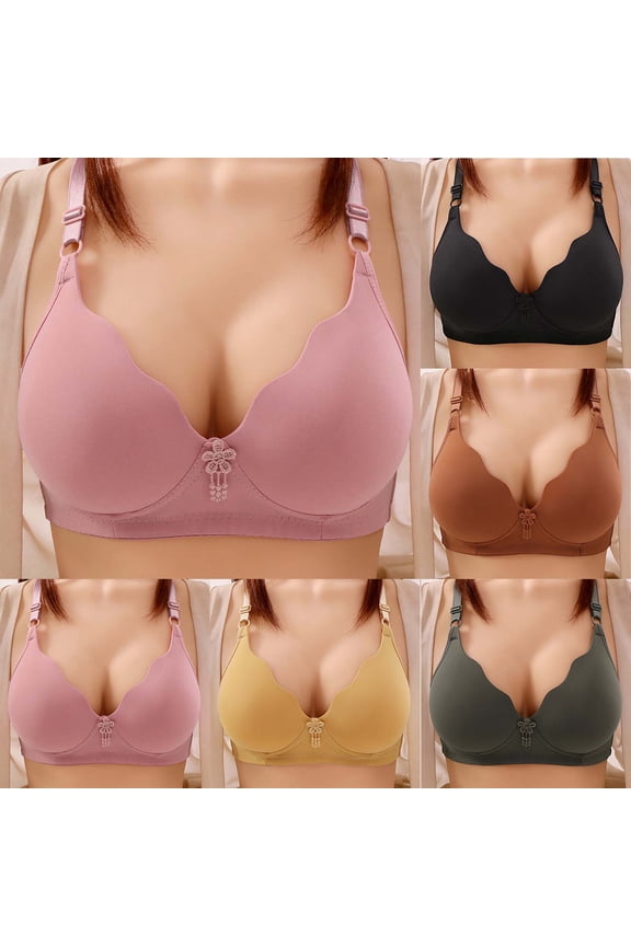 New Bralettes for Women Color Comfortable Hollow Out Perspective Bra Underwear No Rims Lightweight Sports Bras for Women High Support