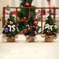 thumbnail image 1 of Jacenvly New Christmas Ornaments Sets 8 Inches Mini Christmas Tree Christmas Decoration Supplies Desktop Ornaments Scene Decoration Props Empty Hall Kitchen Ornaments Holiday Gifts Fall Decor, 1 of 7