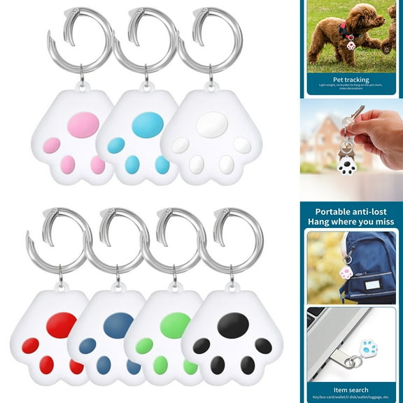 Jacenvly New Fathers Day Gifts For Airtag-Armor Cover Strap Case Anti-Lost Location Gps Tracker-Protec Living Room Decor For Rainbow Party,Bag Fillers Favors,Pride Accessories Gifts,4,5