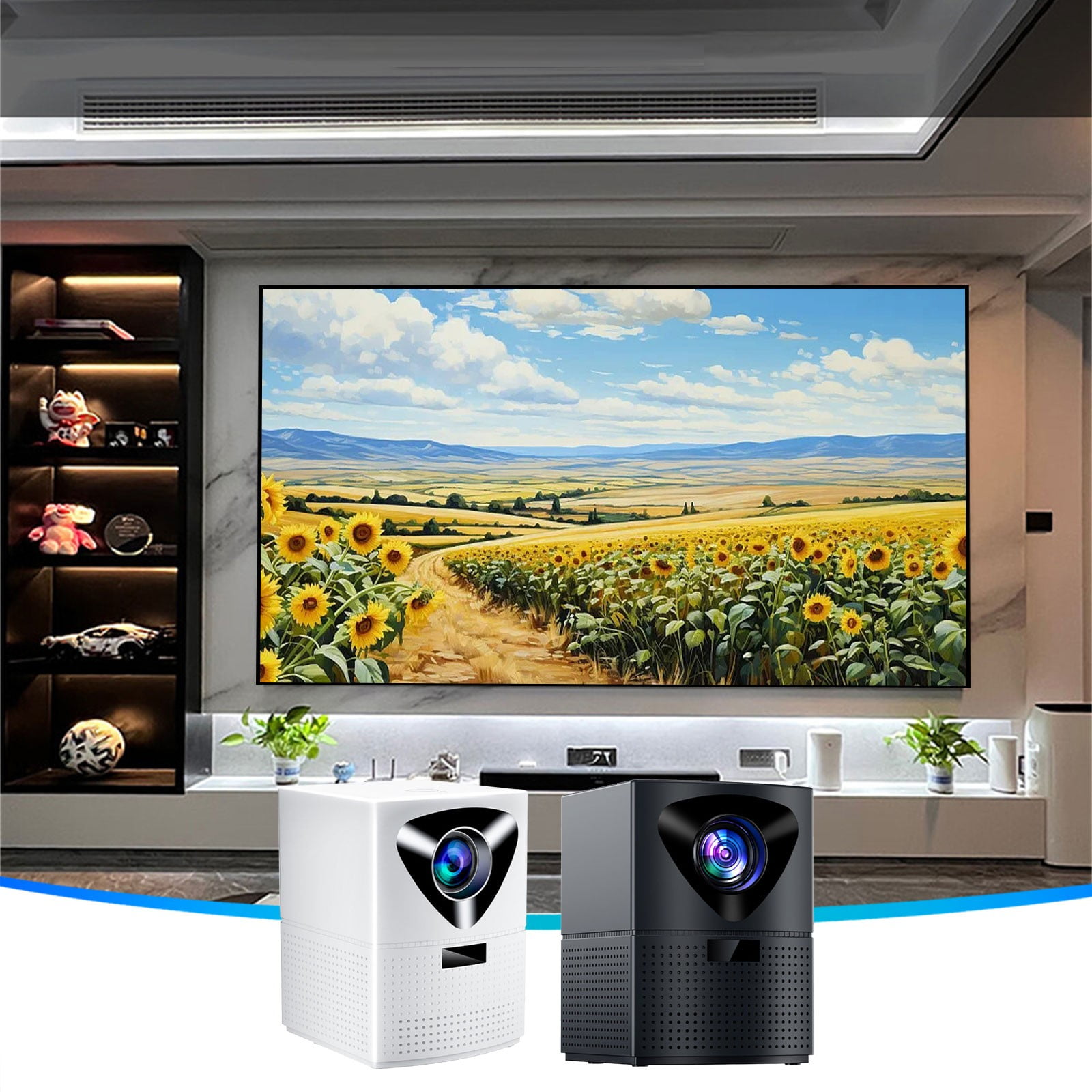 Kitchen Counter Projector Control Jacenvly New Fathers Day Gifts Home Office Smartphone Wifi Throw Wall ...