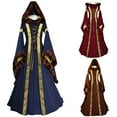thumbnail image 1 of Jacenvly New Guest Dress for the Wedding Women's Medieval Renaissance Women's Dress New Arrivals Dresses Dark Blue Xxl, 1 of 5