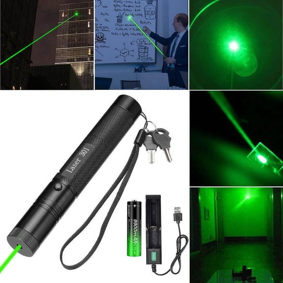 Jacenvly New Home Decor Long Range Green Beam Flashlight Pen Halloween Decor Living Room Decor Green