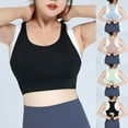 thumbnail image 1 of Jacenvly New Push up Bras for Women Bra Soild Wire Underwear Bra Everyday Gathering Sports Bra Yoga Underwear Quick Drying Wireless Bras for Women, 1 of 7