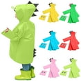thumbnail image 1 of Jacenvly New Rainwear for Kids Toddler Kids Baby Girls Solid Color Rainwear Children Raincoat Waterpoof Rain Hooded Jacket Coat Waterproof Raincoats for Children Pink 4 Years, 1 of 6