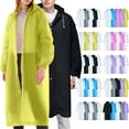 thumbnail image 1 of Jacenvly New Rainwear Women and Men'S 2Pc Outdoor Long Sleeved Hooded Raincoat Waterproof Breathable Raincoats for Adults Yellow, 1 of 9