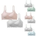 thumbnail image 1 of Jacenvly New Shapermint Bras Plus Size 2Pc Woman's Embroidered Glossy Comfortable Breathable Bras Comfort Bralettes Everyday Bra Easy Care Women Bras Push Up, 1 of 1