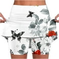 thumbnail image 1 of Jacenvly New Under Skirt Shorts Women Loose Women's Color Mid-Waist Skirt Pants Sports Shorts Bottoming Skirt Pants Quick Drying Skirt with Shorts Plus Size White, 1 of 6